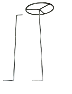 Стержень для установки спиралей намотки R-пленки с опорной площадкой