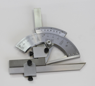 Поверка угломера с нониусом