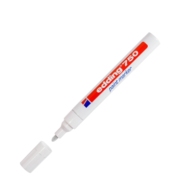 Маркер по металлу водостойкий Edding 750, белый