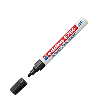 Маркер Edding  8750 для жирных и пыльных поверхностей черный