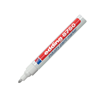 Маркер Edding  8750 для жирных и пыльных поверхностей белый